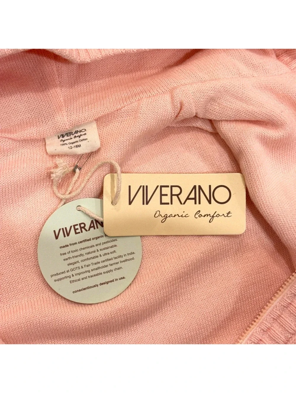 Viverano Organic Cotton Pink Knit Bundle 12–24M NWT Boutique Baby Girl